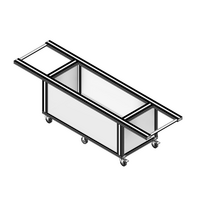 31-RPD4-5 MODULAR SOLUTIONS CASTER 4 IN, RIGID TOP PLATE TOP FLAT PLATE/BALL BEARING